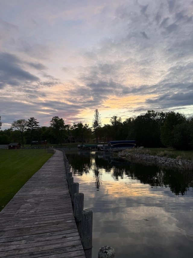 454 Wagon Wheel Dr SE Unit 17, Ten Lake Twp, MN 56601 - dock featuring a water view