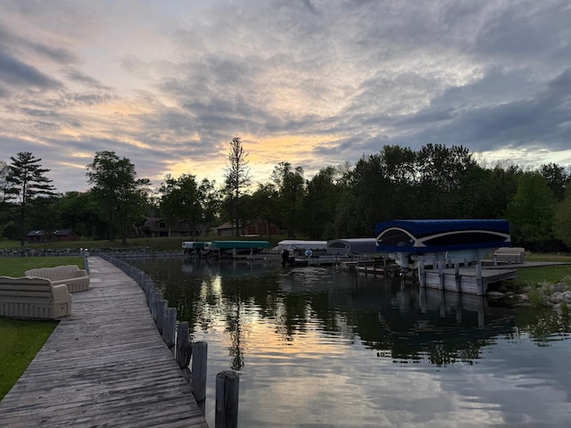 454 Wagon Wheel Dr SE Unit 17, Ten Lake Twp, MN 56601 - dock area featuring a water view