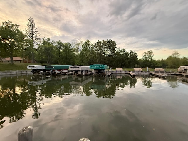 454 Wagon Wheel Dr SE Unit 17, Ten Lake Twp, MN 56601 - water view featuring a dock