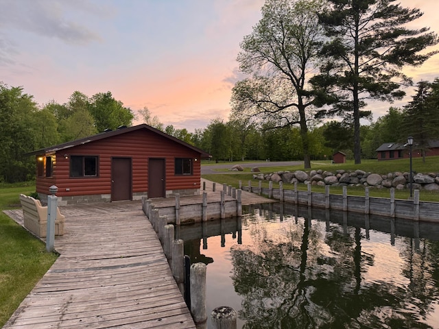 454 Wagon Wheel Dr SE Unit 17, Ten Lake Twp, MN 56601 - dock area with a water view