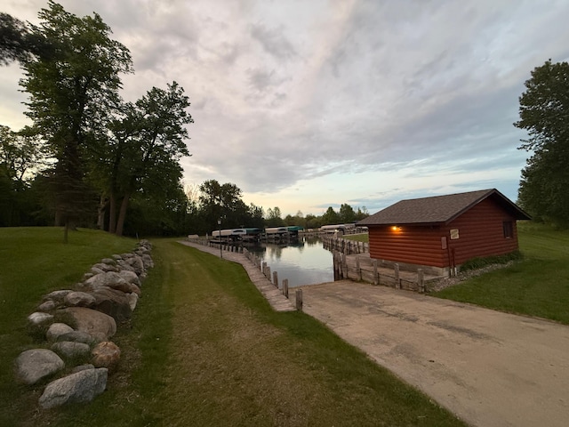 454 Wagon Wheel Dr SE Unit 17, Ten Lake Twp, MN 56601 - water view featuring a boat dock