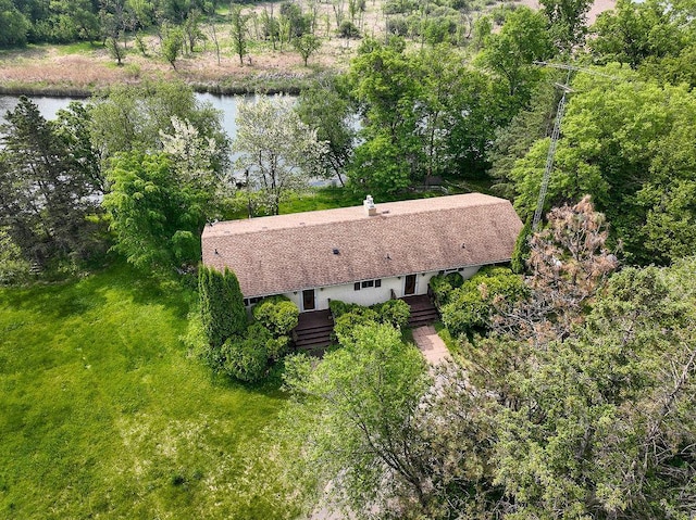 43394 Long Lake Ln, Ottertail, MN 56571 - view from above of property with a nearby body of water