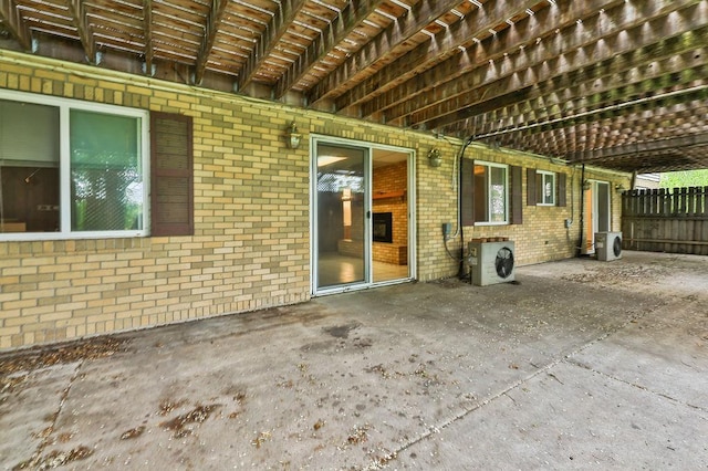 43394 Long Lake Ln, Ottertail, MN 56571 - view of patio featuring a pergola