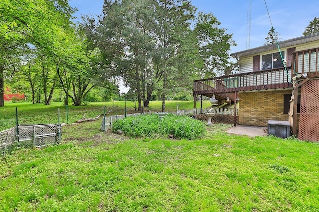 43394 Long Lake Ln, Ottertail, MN 56571 - view of yard featuring a deck