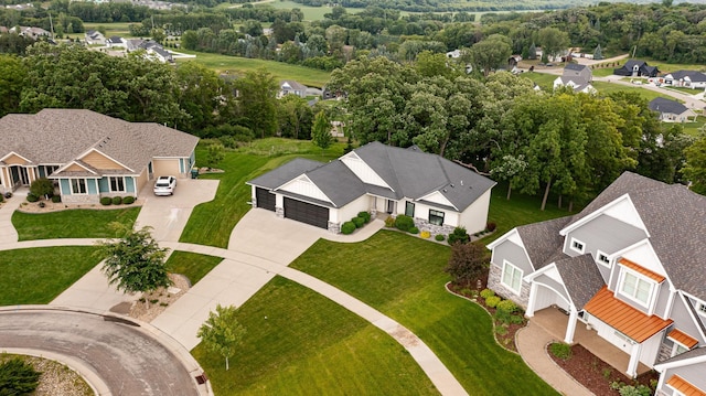 4338 Stone Crest Ln NE, Rochester, MN 55906 - aerial view of residential area with a tree filled landscape