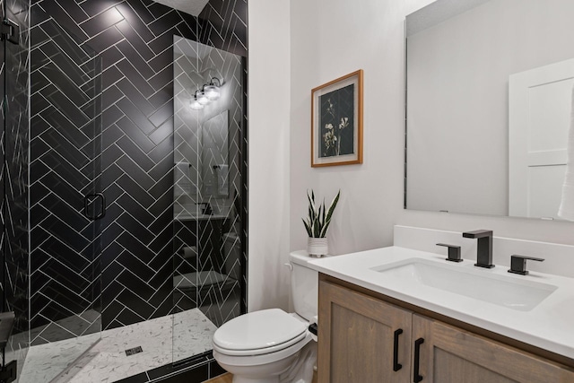 4998 Beach St NE, Prior Lake, MN 55372 - bathroom with vanity, toilet, and a stall shower