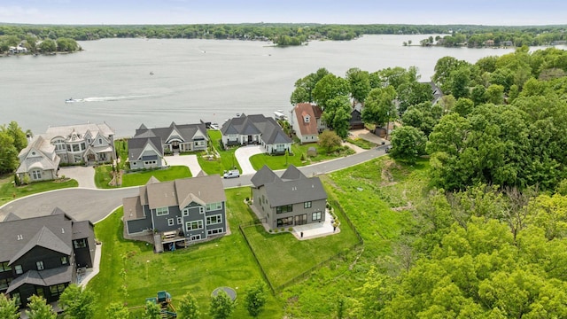 4998 Beach St NE, Prior Lake, MN 55372 - aerial perspective of suburban area featuring a large body of water