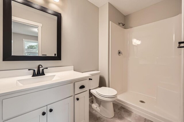 139 144th Ave NW, Andover, MN 55304 - bathroom with vanity, a shower, and marble finish flooring