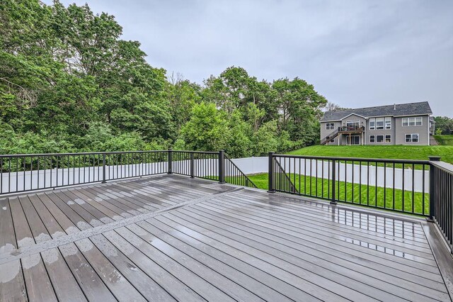139 144th Ave NW, Andover, MN 55304 - wooden deck featuring a yard and stairway