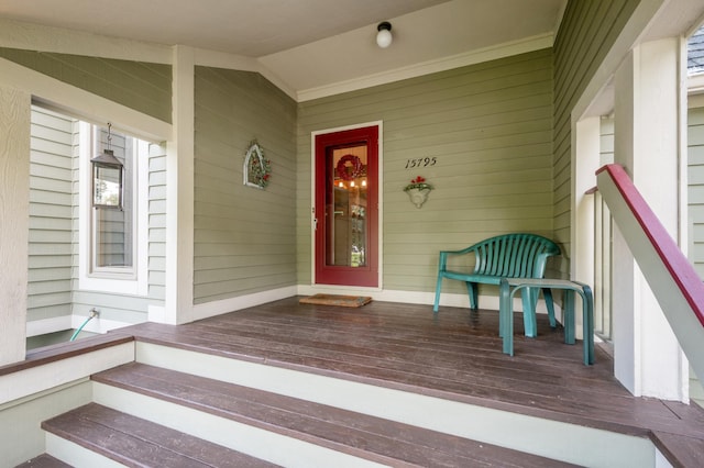 15795 Quebec Cir, Eden Prairie, MN 55346 - doorway to property featuring a porch