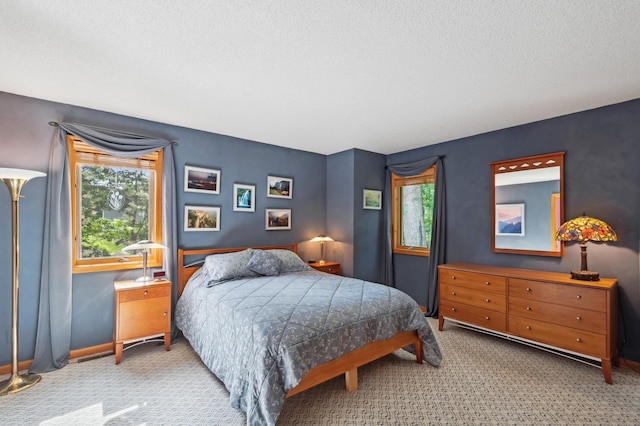 15795 Quebec Cir, Eden Prairie, MN 55346 - carpeted bedroom with a textured ceiling and baseboards