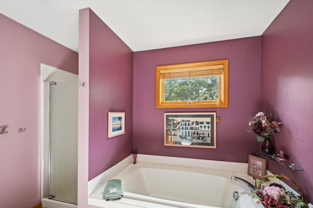 15795 Quebec Cir, Eden Prairie, MN 55346 - full bathroom with a garden tub and a stall shower