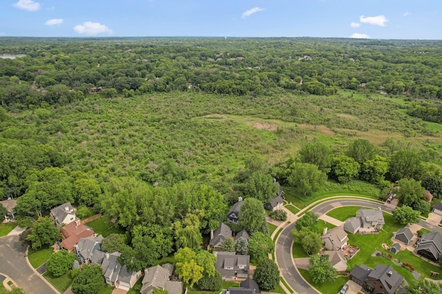 15795 Quebec Cir, Eden Prairie, MN 55346 - aerial overview of property's location featuring a forest and nearby suburban area