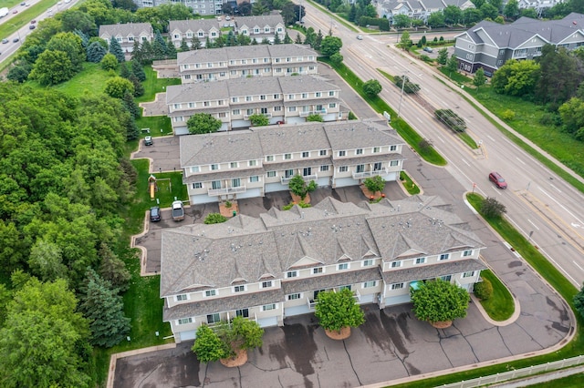1587 County Road D E Unit B, Maplewood, MN 55109 - drone / aerial view of a main thoroughfare