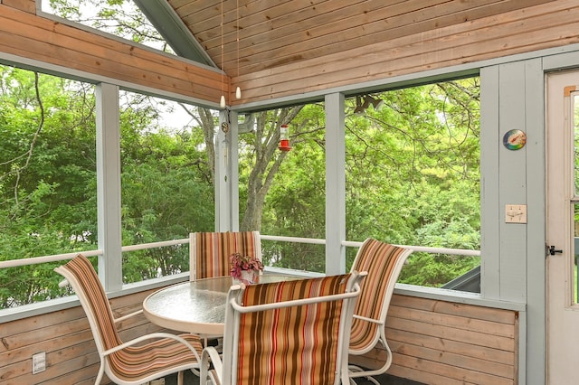 6490 White Dove Dr, Excelsior, MN 55331 - sunroom featuring lofted ceiling