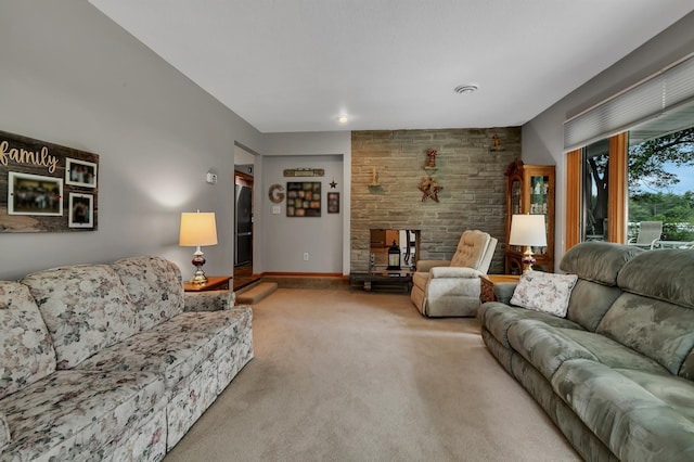 1341 75th Ave NE, Sauk Rapids, MN 56379 - carpeted living area with baseboards