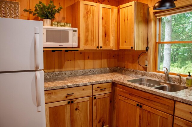 15088 Shady Oak Ln, Center Twp, MN 56465 - kitchen with white appliances and healthy amount of natural light