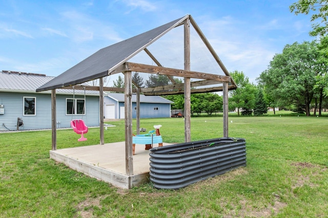 32147 111 1/2 St, Baldwin Twp, MN 55371 - view of grassy yard featuring an outbuilding