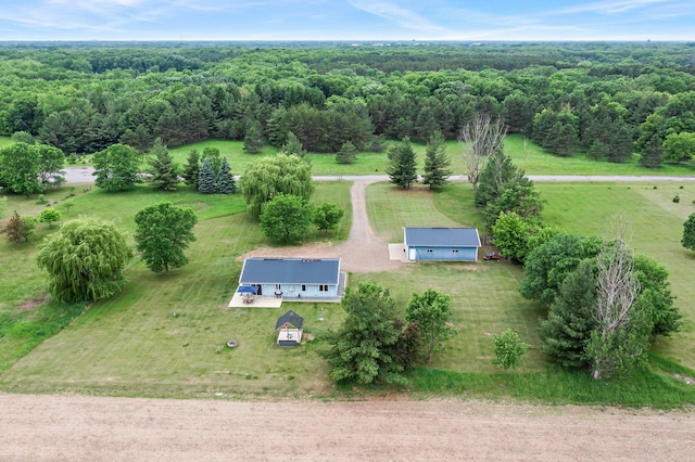 32147 111 1/2 St, Baldwin Twp, MN 55371 - overview of rural landscape with a heavily wooded area