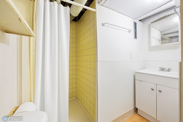 1307 5th St S, Fargo, ND 58103 - bathroom featuring vanity and a stall shower