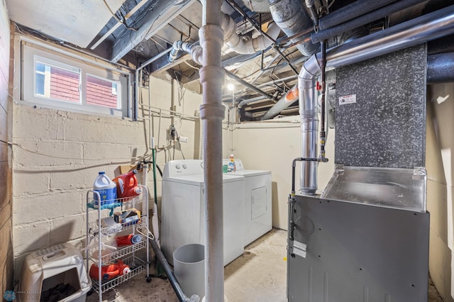 1307 5th St S, Fargo, ND 58103 - utilities with independent washer and dryer and heating unit