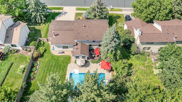 4078 153rd St W, Rosemount, MN 55068 - aerial view of residential area with a pool area