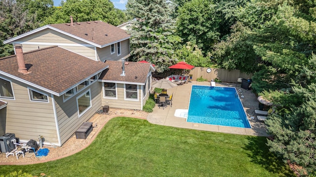 4078 153rd St W, Rosemount, MN 55068 - view of pool with a patio area and a fenced backyard