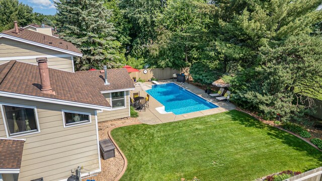 4078 153rd St W, Rosemount, MN 55068 - view of swimming pool featuring a patio area and a fenced backyard