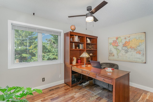 4078 153rd St W, Rosemount, MN 55068 - office with wood finished floors and a ceiling fan