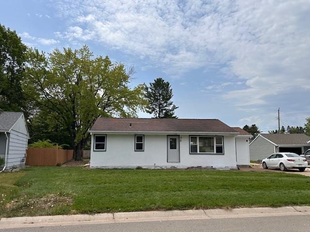 709 Summit St, Aurora, MN 55705 - single story home with stucco siding