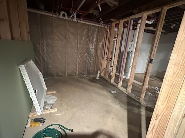 709 Summit St, Aurora, MN 55705 - view of unfinished basement