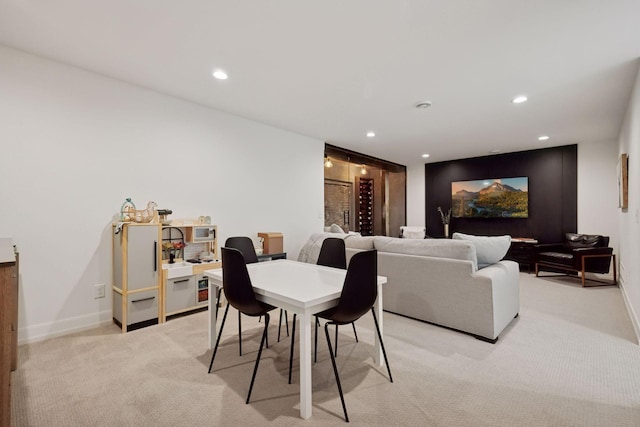 4968 40th St, Saint Louis Park, MN 55416 - dining room with light colored carpet and recessed lighting