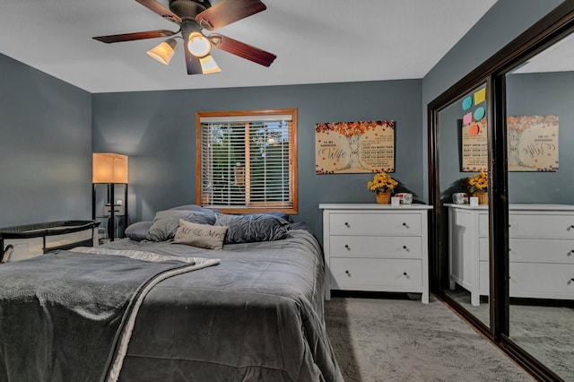 12940 8th Ave N, Zimmerman, MN 55398 - carpeted bedroom featuring ceiling fan