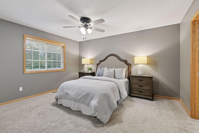 5425 Fawn Ct SE, Prior Lake, MN 55372 - bedroom with carpet, a textured ceiling, and ceiling fan