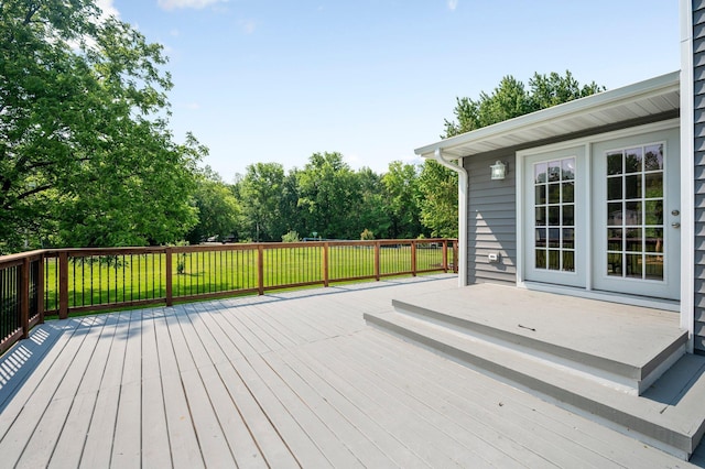 13912 80th St NE, Otsego, MN 55330 - wooden deck featuring view of wooded area
