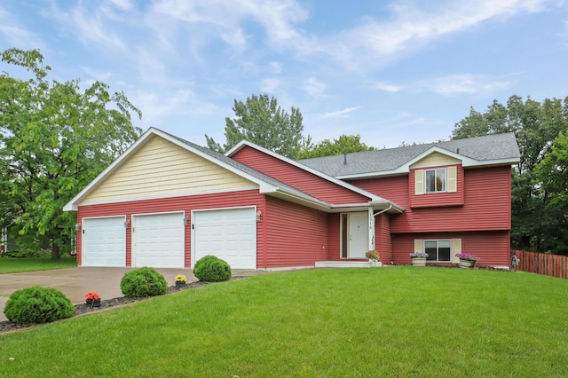 1310 Widgeon Way, Buffalo, MN 55313 - tri-level home featuring concrete driveway, a garage, and a shingled roof