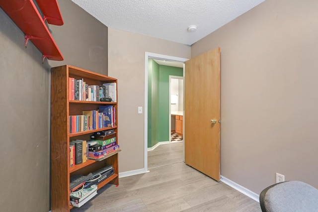 1310 Widgeon Way, Buffalo, MN 55313 - sitting room with light wood-style flooring and a textured ceiling