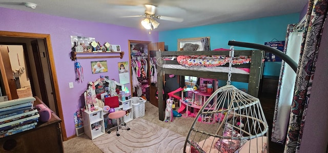 210 E St S, Underwood, MN 56586 - carpeted bedroom with a ceiling fan