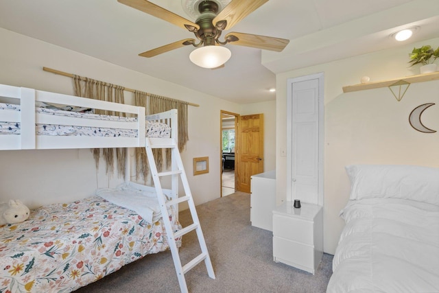 1412 11th St S, Virginia, MN 55792 - carpeted bedroom with a ceiling fan