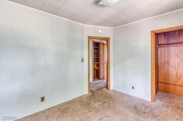 1002 10th St N, Fargo, ND 58102 - unfurnished bedroom with carpet and wooden walls