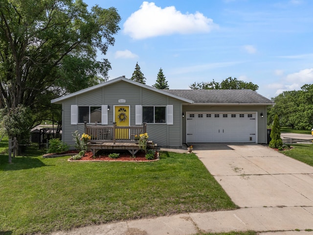 2452 Parkview Ln SE, Rochester, MN 55904 - view of front facade featuring a garage, a front lawn, and concrete driveway
