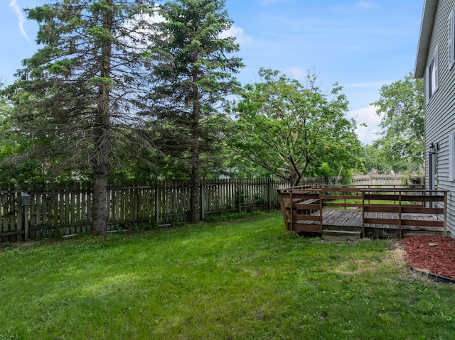 2452 Parkview Ln SE, Rochester, MN 55904 - view of yard featuring a wooden deck