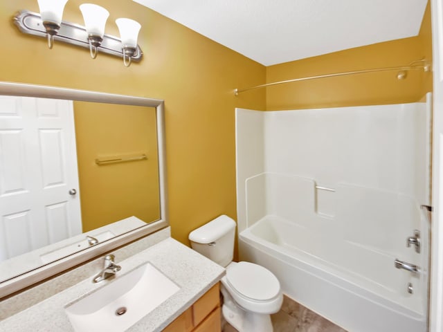 15579 June Grass Ln, Eden Prairie, MN 55347 - full bath with vanity, shower / bath combination, and toilet