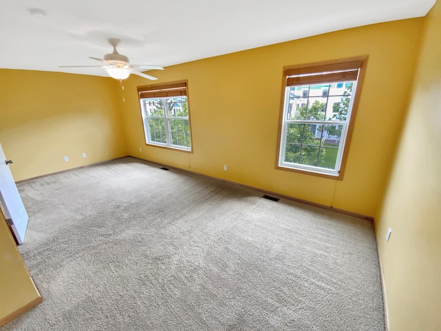 15579 June Grass Ln, Eden Prairie, MN 55347 - spare room featuring plenty of natural light, carpet, ceiling fan, and a smoke detector