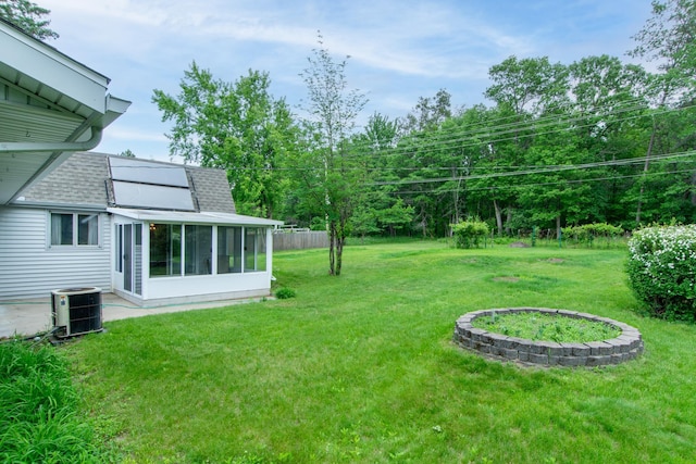 2103 Graydon Ave, Brainerd, MN 56401 - view of green lawn featuring a sunroom and cooling unit