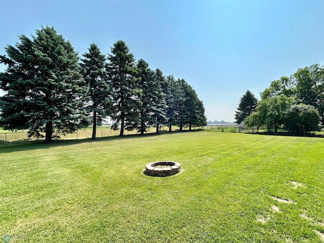 1922 13th Ave N, Moorhead, MN 56560 - view of yard with an outdoor fire pit