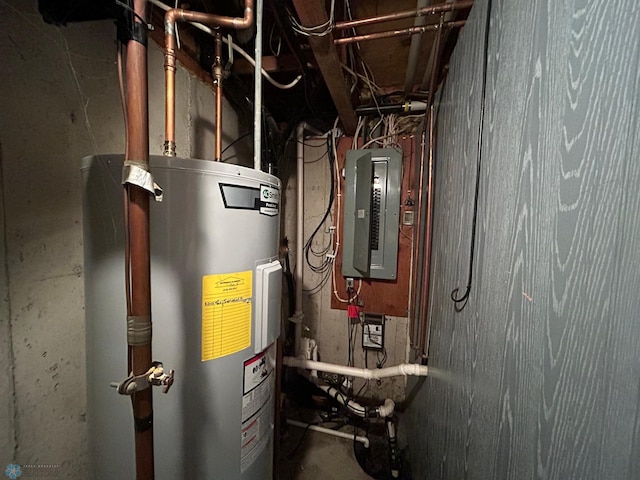 1922 13th Ave N, Moorhead, MN 56560 - utility room with water heater and electric panel