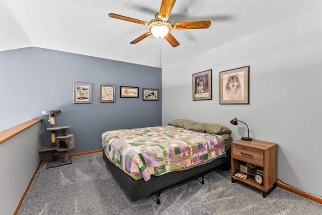 315 Roosevelt St S Unit B, Cambridge, MN 55008 - carpeted bedroom featuring baseboards and ceiling fan