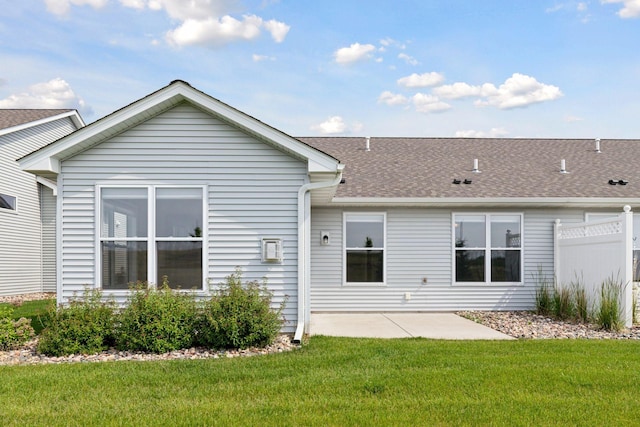 1250 Naser Way, New Richmond, WI 54017 - rear view of house featuring a patio area and a shingled roof