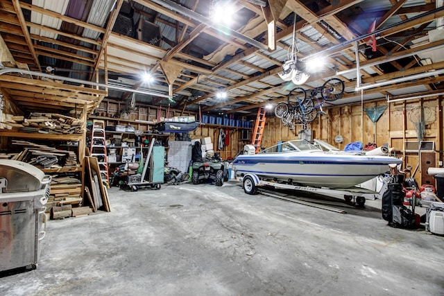 305 Birch Briar Ln, Park Rapids, MN 56470 - garage featuring a workshop area